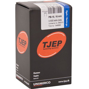 TJEP PB-18 klammer 16 mm, med lim