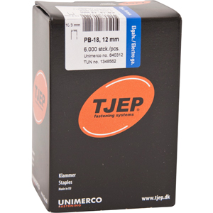 TJEP PB-18 klammer 12 mm, med lim